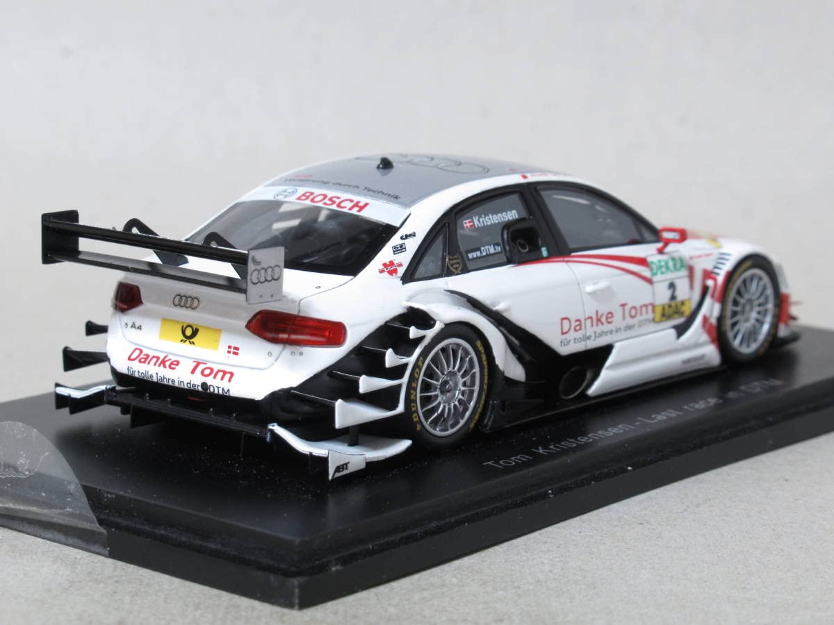 ミニカー 1/43 AUDI A4 DTM #2 2009 Danke Tom Amazon | スパーク 1/43 アウディ A4 DTM Danke Tom Saison 09