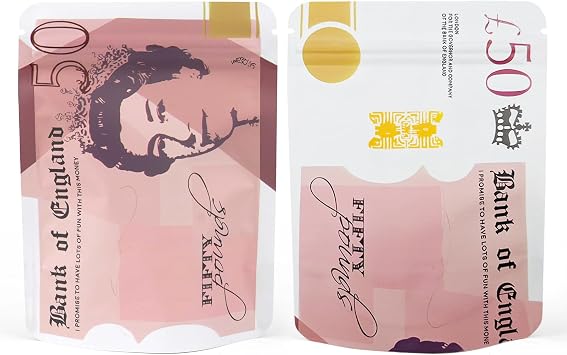 100Pcs Mylar Bags 3.5g, Resealable Cookies Bags Cali Packs 3.5g Food Grade Cali Bag for Snacks, Jewelry, Coffee, Tea, Small Ziplock Storage Bag 10x12cm