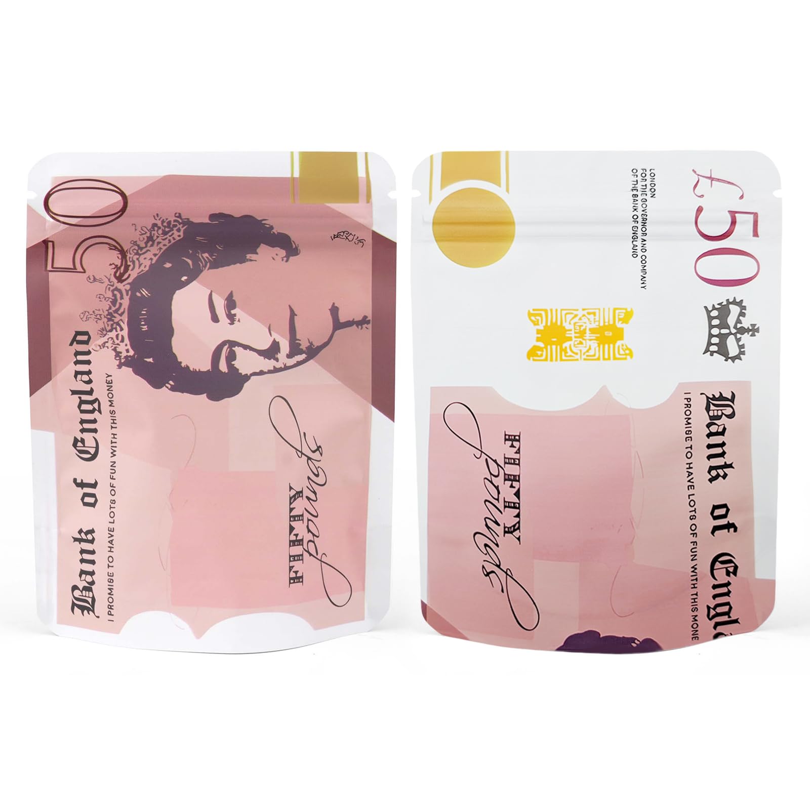 Moyiw Light 100Pcs Mylar Bags 3.5G, Resealable Cookies Bags Cali Packs 3.5G Food Grade Cali Bag For Snacks, Jewelry, Coffee, Tea, Small Ziplock Storage Bag (10X12cm)