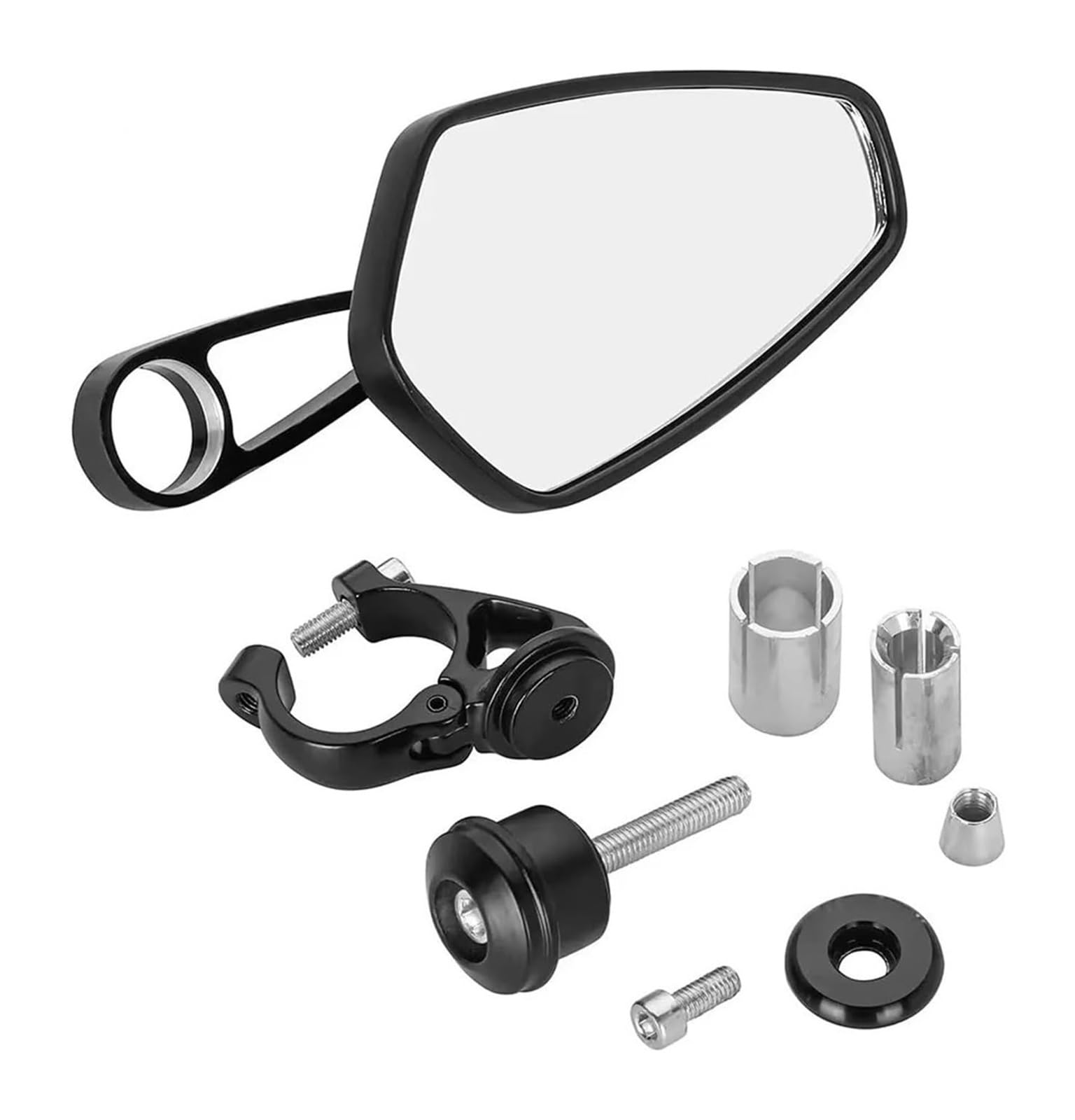 Adaptador Espejo Motocicleta Por R125 1 Par Espejo Retrovisor Motocicleta Manillar Universal Scooter(G)
