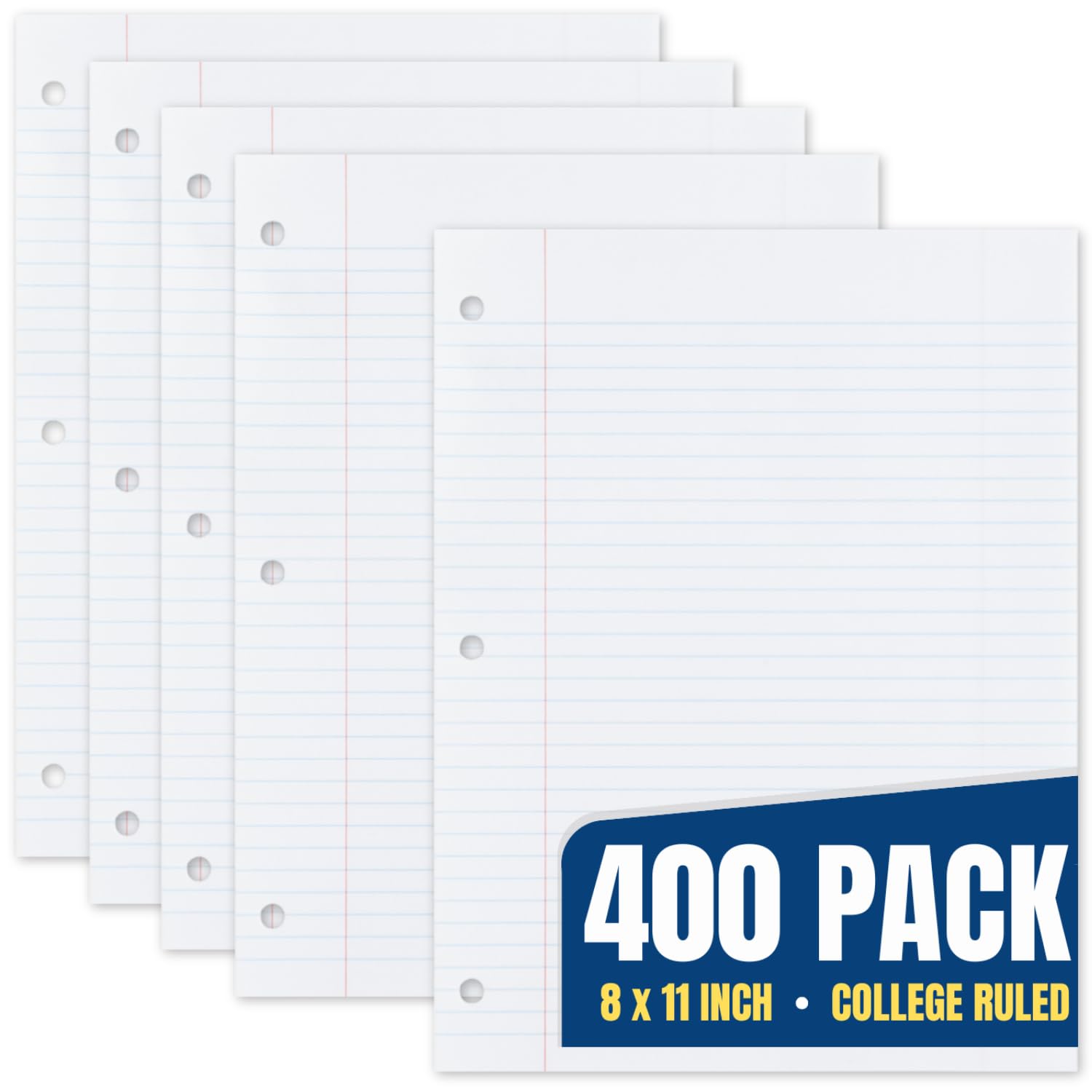 Snapklik.com : 1InTheOffice Loose Leaf Paper College Ruled