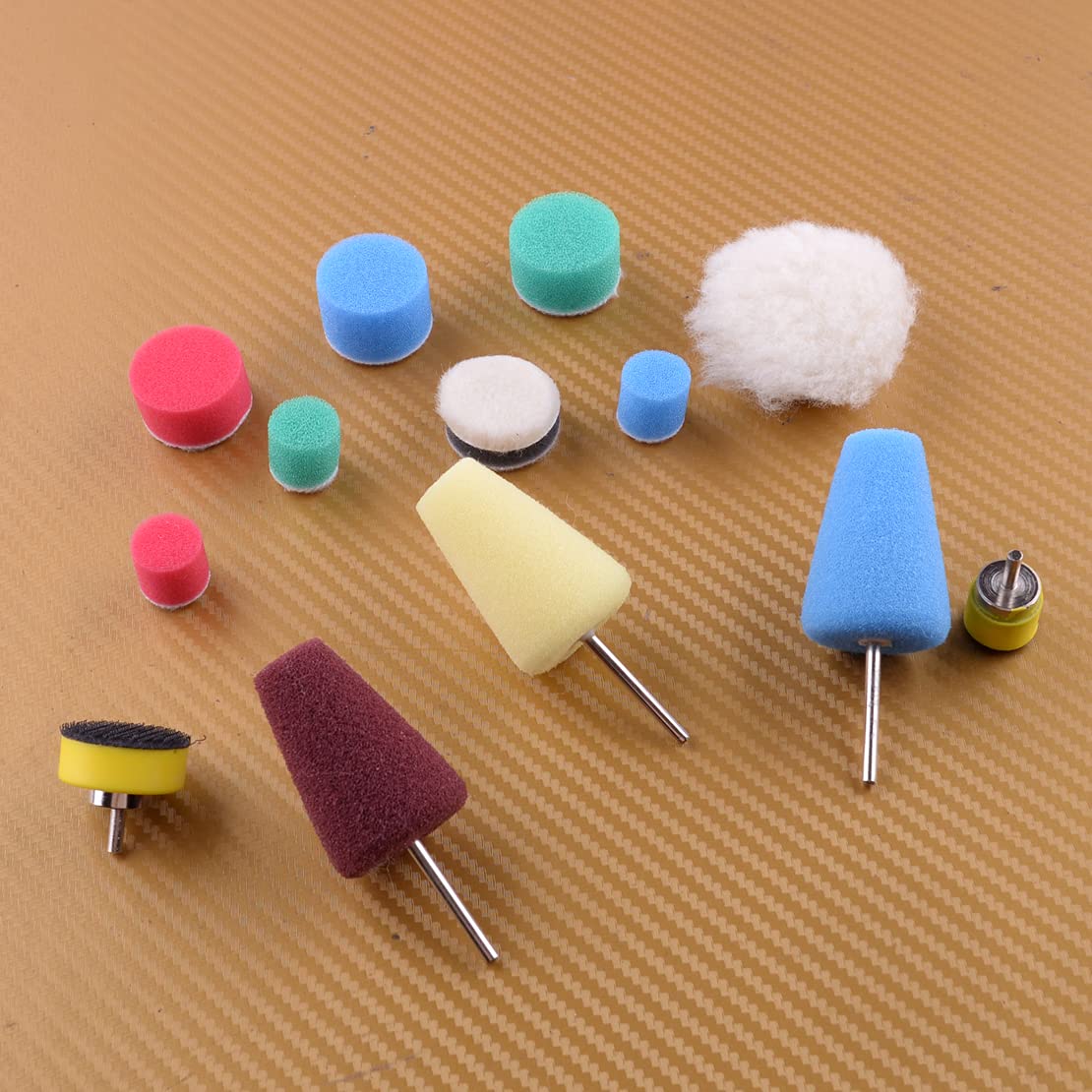 13pcs Pulido Pulido Limpieza Esponja Rueda Pad Herramienta Para Taladro