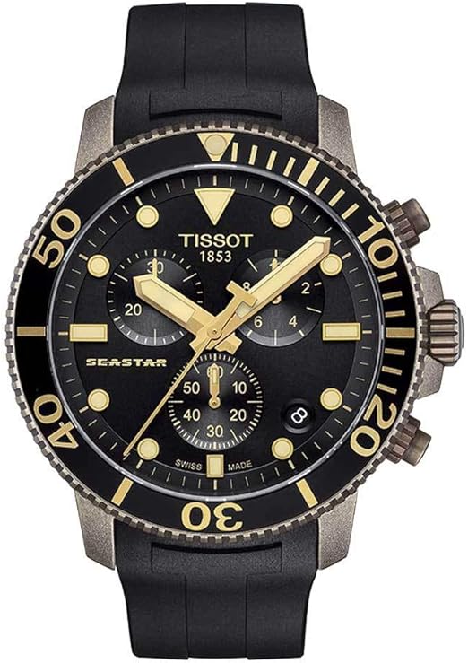 Amazon.com: Tissot Seastar 1000 C Chronograph Quartz Black Dial Men's Watch  T120.417.37.051.01 : Clothing, Shoes \u0026 Jewelry