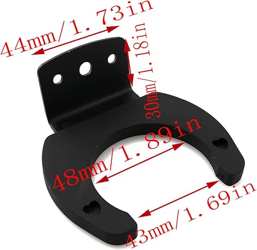 Miniatura 2 de LQ Industrial Soporte de gancho para micrófono, 2 unidades, negro, inalámbrico, soporte de gancho para micrófono, clip de pared, soportes de