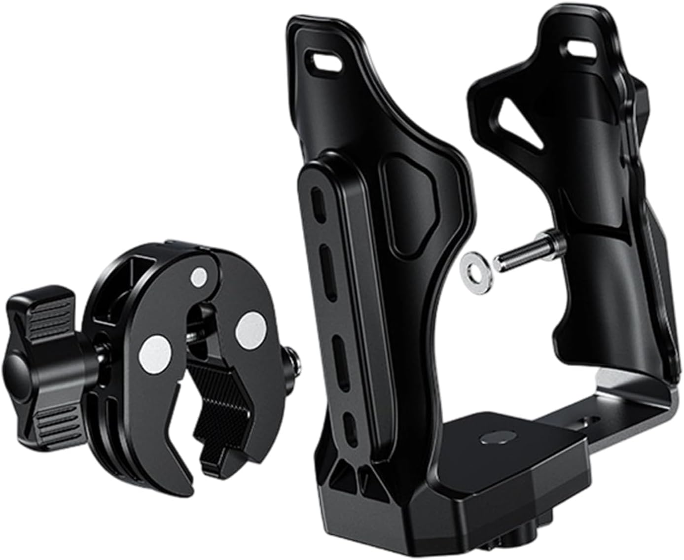 Bicycle Water Bottle Cage, Adjustable and Secure Fit, 9cm, Bike Water Bottle Holder, Cycling Cup Holder Rack, Sturdy and Lightweight Construction, for Mountain Rides, Road Cycling, Daily Commuting