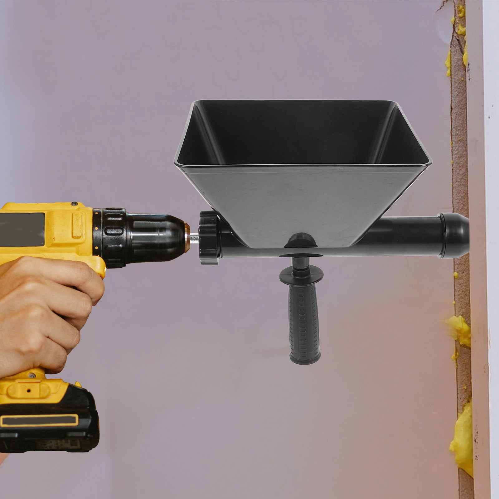 ERINGOGO Pistola para inyección de mortero de cemento, aplicador de lechada eléctrica, máquina automática para trabajos de lechado y calafateo, nylon y acero inoxidable