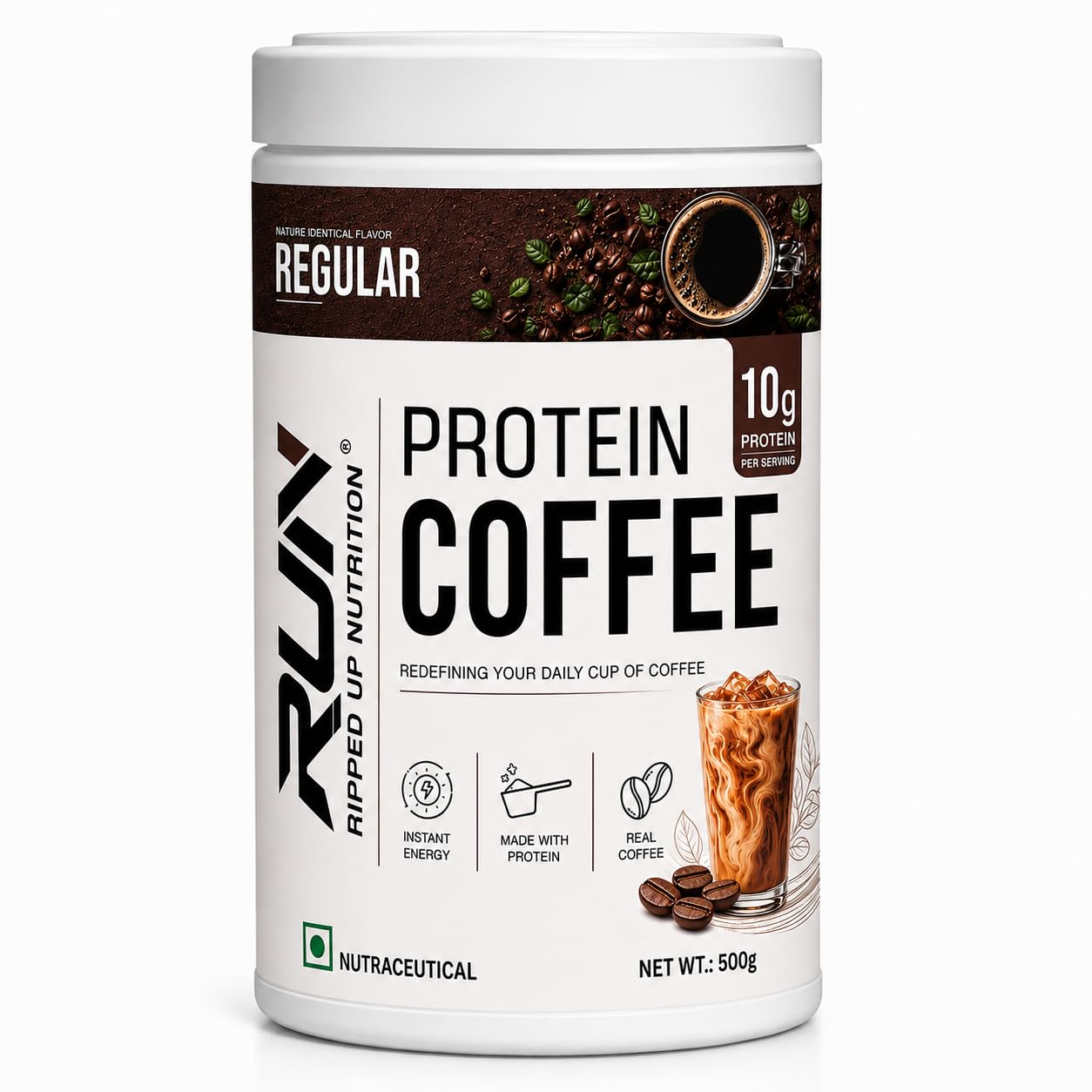 Ripped Up Nutrition Protein Coffee 500g | Over 10g Protein per Serving | Whey Protein Instant Drink | Low Fat & Low Carb | For Men & Women (Hazelnut) — Amazon image 11