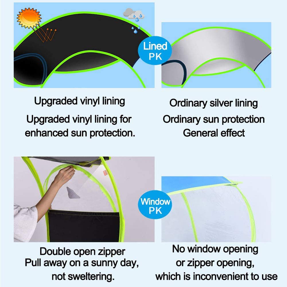 Universal Car Motor Scooter Parasol Mobility Sun Shade Osłona przeciwdeszczowa Wodoodporna, skuter składany Mobility Scooter Baldachim, B