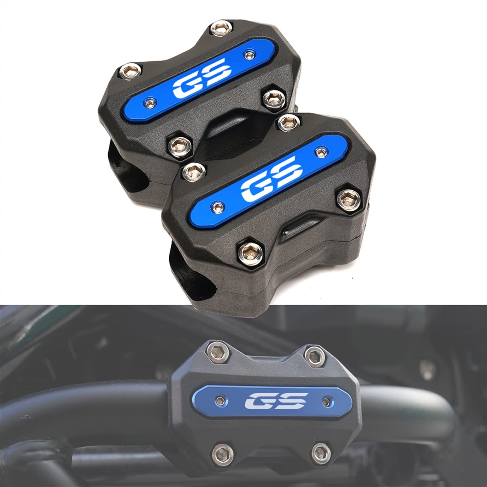Slider Paraurti Universali Per Moto BMW GS - Protezione In Alluminio Per R1250GS, R1200GS, F850GS (Blu) - Foto 9
