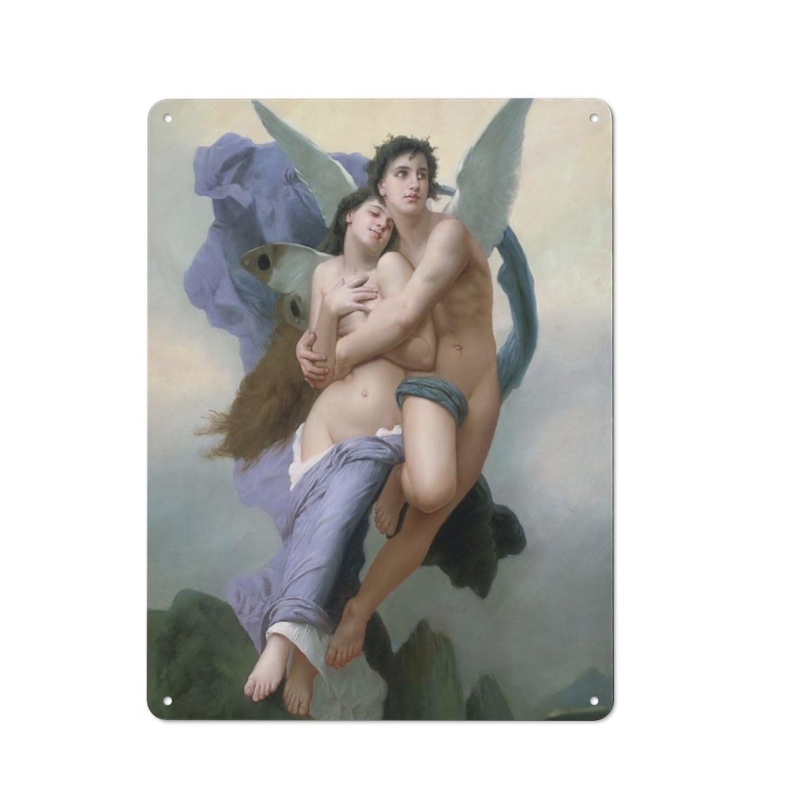 Junmoney Abduction Of Psyche Metal Sign 40X30cm With For Hallway Wall, Rustic Decor, For Furnishing A New Hallway With Rustic Decor