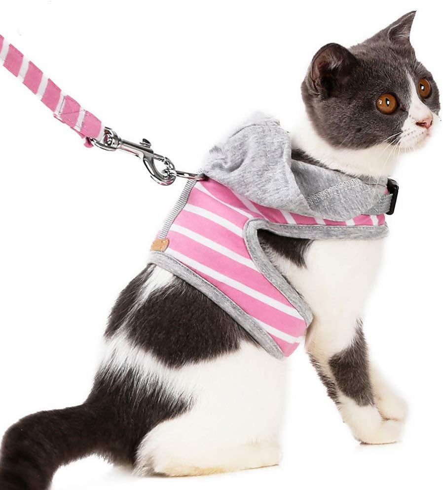 Balacoo Cat Harness Set No-Pull Breathable Vest Harness for Walking Kitten Accessories
