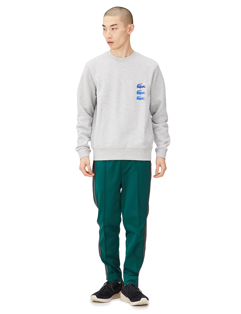 新品　Lacoste タイムラインクロックプリントクルーネックスウェット M Amazon.co.jp: [ラコステ] [公式] タイムラインクロックプリント