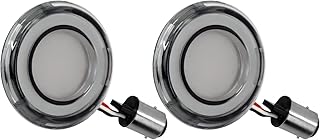 HDBUBALUS Motorcycle Front Turn Signal 1157 LED Bullet Double Contacts Running Light for Harley Touring Softail Dyna Sportster （Color: Grey）