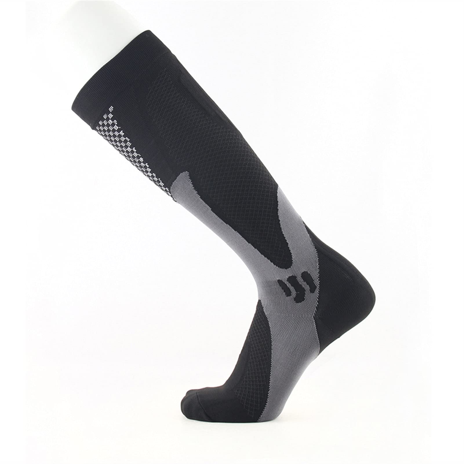 UOMINI DONNA CALZINE DI COMPRESSIONE Calzini al ginocchio High Cycling Sport Sport Sport Scoks Traspirante Anti-slip professionale Pallacanestro Pallacanestro Pallacanestro Calzini lunghi Calzini da c