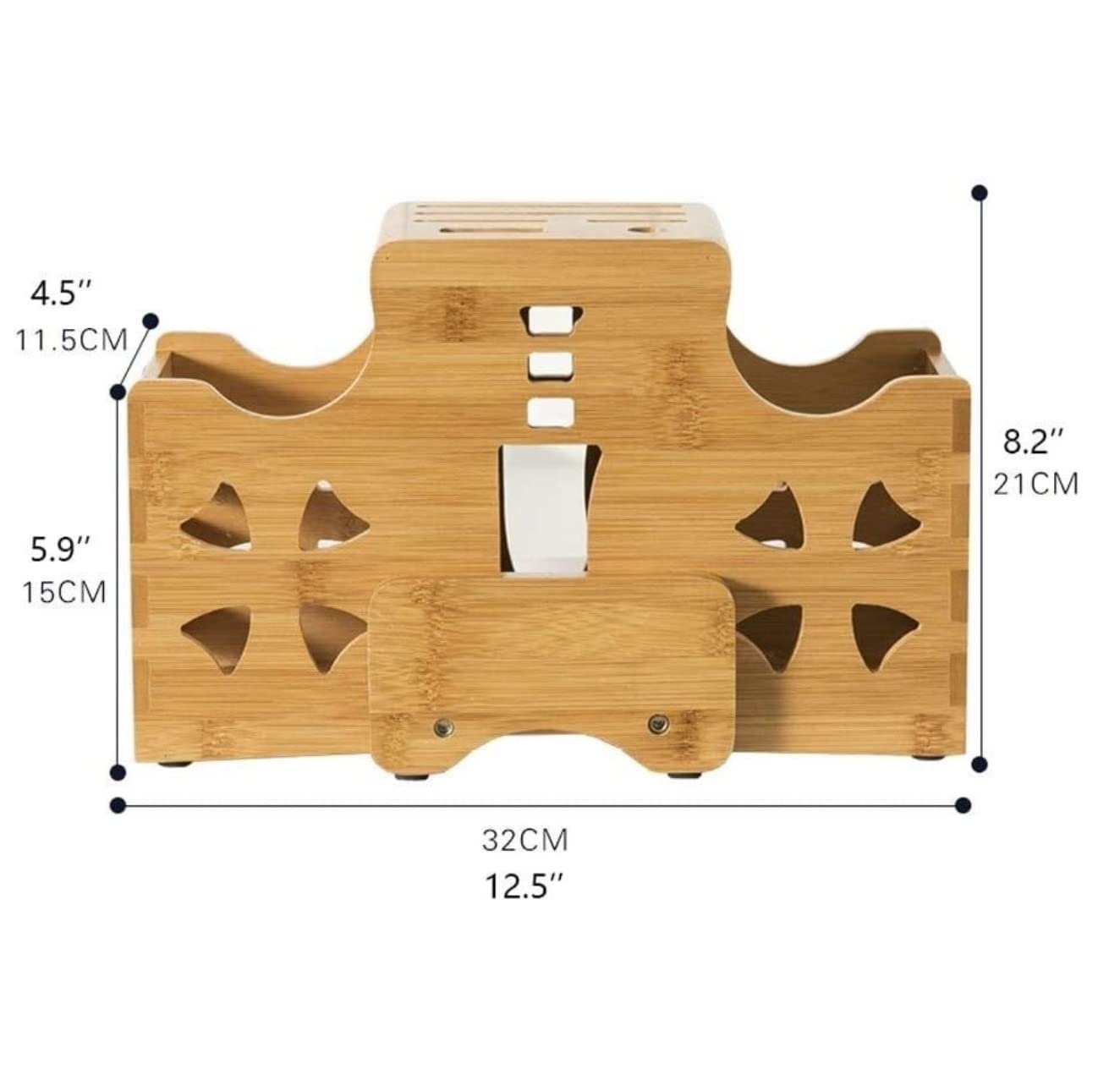 Bloque Cuchillos Cocina Estante Multifunción para Cuchillos De Bambú, Soporte Creativo para Bloques De Cuchillos, Herramientas De Cocina