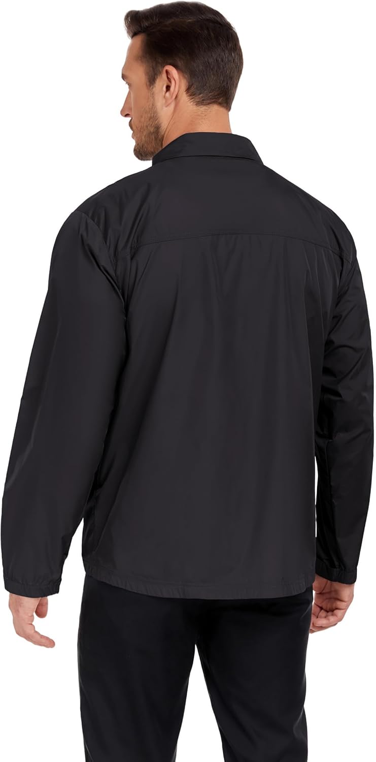 Mens Windbreaker Jackets Lightweight Travel Spring Fall Jackets Packable breathable - Image 5
