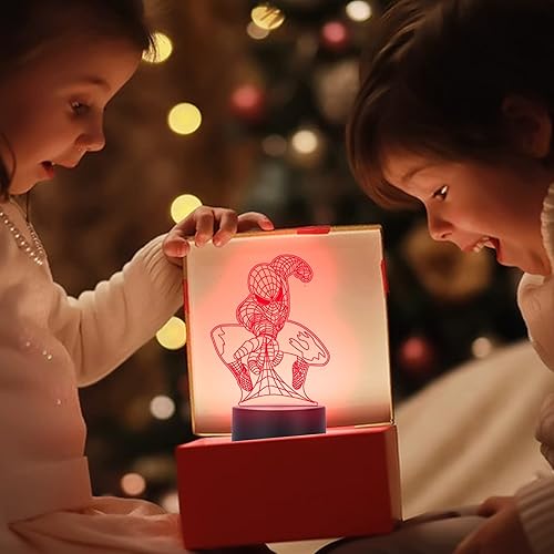 Miniatura 2 de Juguetes para niños, luz nocturna 3D, luz nocturna LED, decoración de habitación, luces de atenuación táctil inteligente, lámpara de decoración de 7