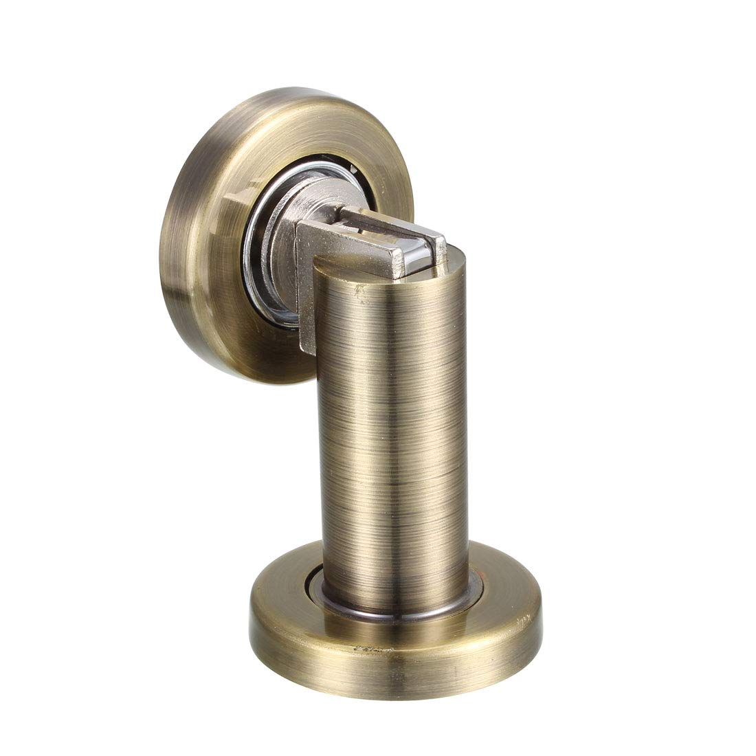 Nvsfzgiyg Bronze Door Stops, Wedges, Jammers, Zinc Alloy Magnetic Catch Holder Stopper Doorstop Brushed Conceal Screw Floor Mount