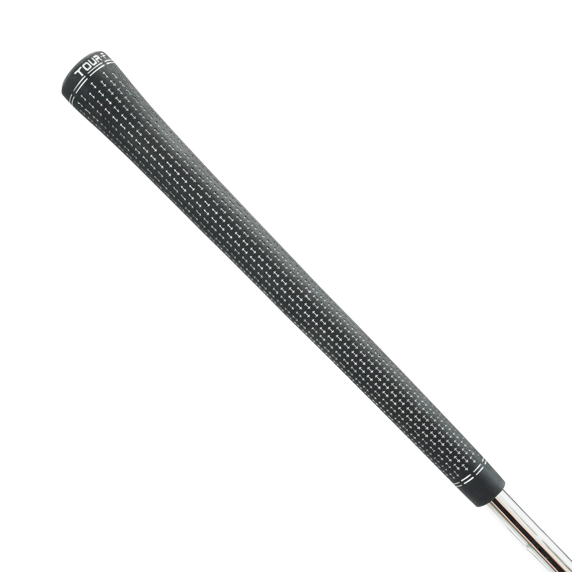Golf Grip Elite 360 Rotate Golf Grips with Pro Golf Tape – Premium Rubber Golf Club Grips for Adjustable Clubs – Standard, Midsize or Oversize – Pack of 1, 3, 6, 9 or 13 (6, Black/Silver, Oversize)