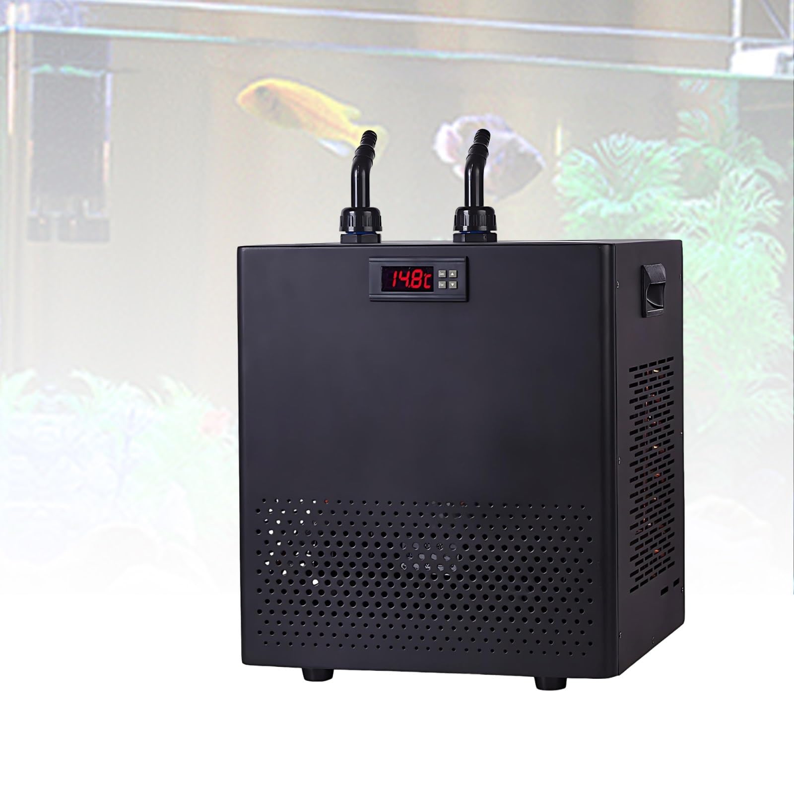 Aquarium Kühlanlage, Aquarium Kühltechnik Mit Leisem Kompressor, Pumpe Und Schlauchsystem, Stromsparend Für Korallenriffe, Axolotl Und Hydroponik(160L)