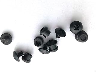 Śruby i nakrętki 10 3,7 mm x 6 mm śruby ze stali nierdzewnej czarny do termoplastycznych płyt drewnianych o grubości 2,0 mm (0,08 cali) Często używane śruby i nakrętki, łatwe w użyciu, m