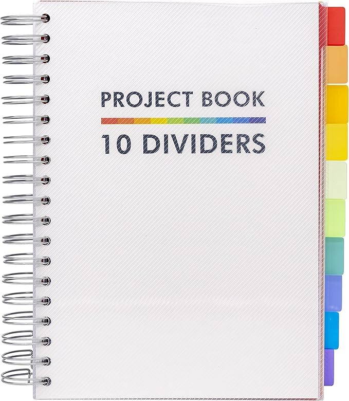 Project Book with 10 Dividers B5 White 9603-PB (3)