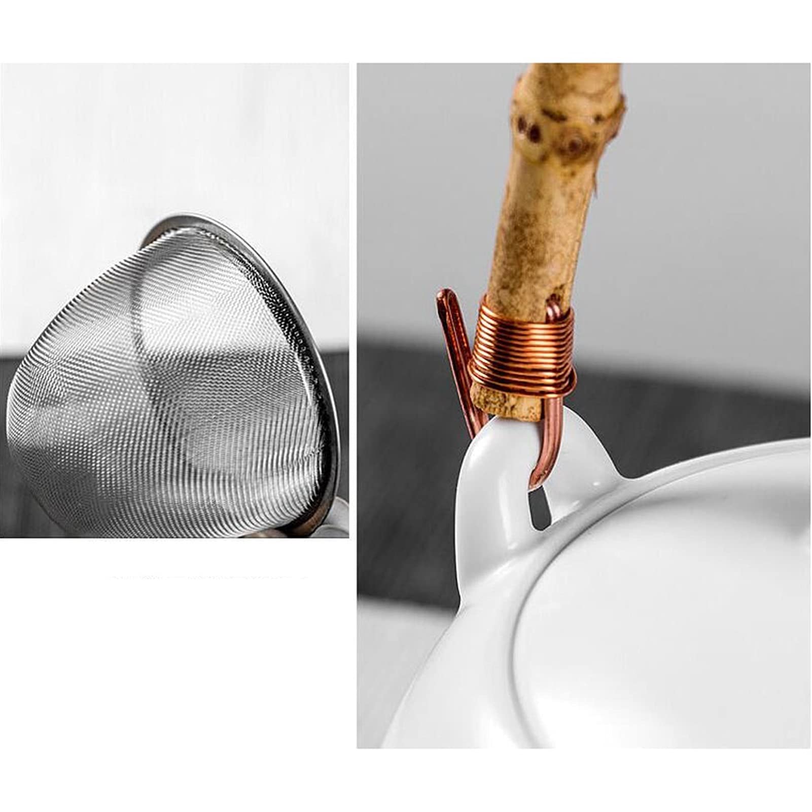 Czajnik 650 ml Ceramiczne Białe Porcelanowe Herbaty Zestawy Chiński Unikalny Czajnik Kung Fu Teaset Zaparzacz Chiny Czajniczek Unikalny prezent (Kolor: Biały, Rozmiar: A) (Biały C)