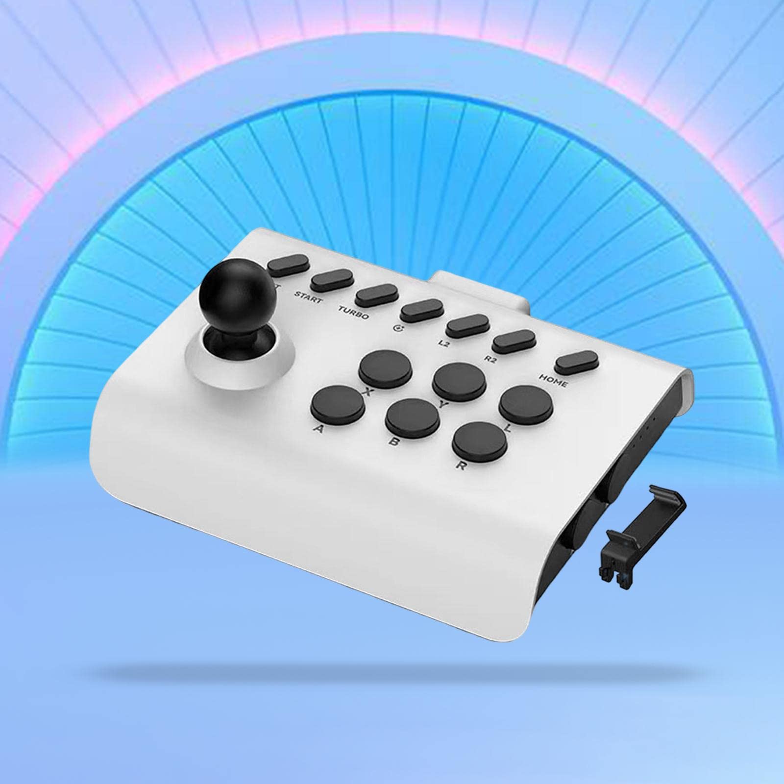 3 set Arcade Rocker Gioco Joystick 13 Pulsanti per Console di Gioco Smartphone Computer Bianco Nero 14.5x7x11.5 cm