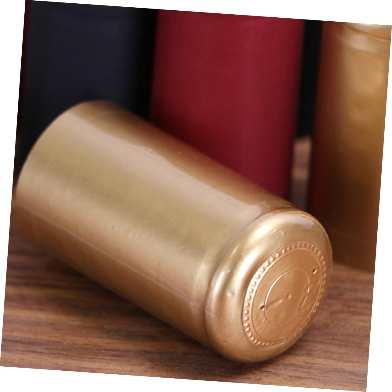 Mikinona Red Wine Bottle Heat Shrink Cap 150pcs Wine Heat Shrinkable Cap Bottle Shrink Wrap