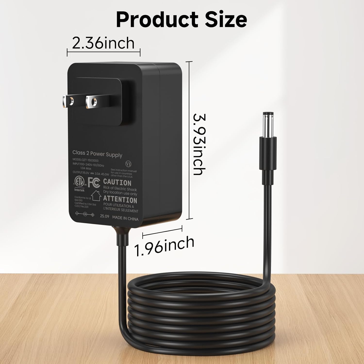 15V 3A Charger for Turtlebox Portable Outdoor Bluetooth Speaker Replacement for Turtlebox Gen 2 and Gen 3 Outdoor Portable Bluetooth 5.0 Speaker Charger Adapter - Image 3