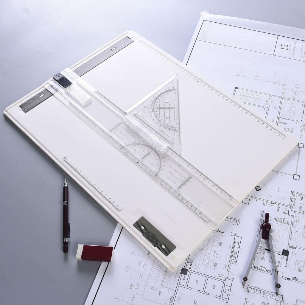 Mesa de Dibujo Cuadrada en T, Mesa de Dibujo Ajustable A3