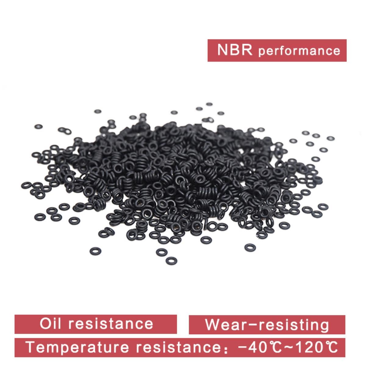 Joint Torique (O-ring) En Caoutchouc Nitrile Noir - 5mm X 150mm - Neuf (Marque Uxcell)