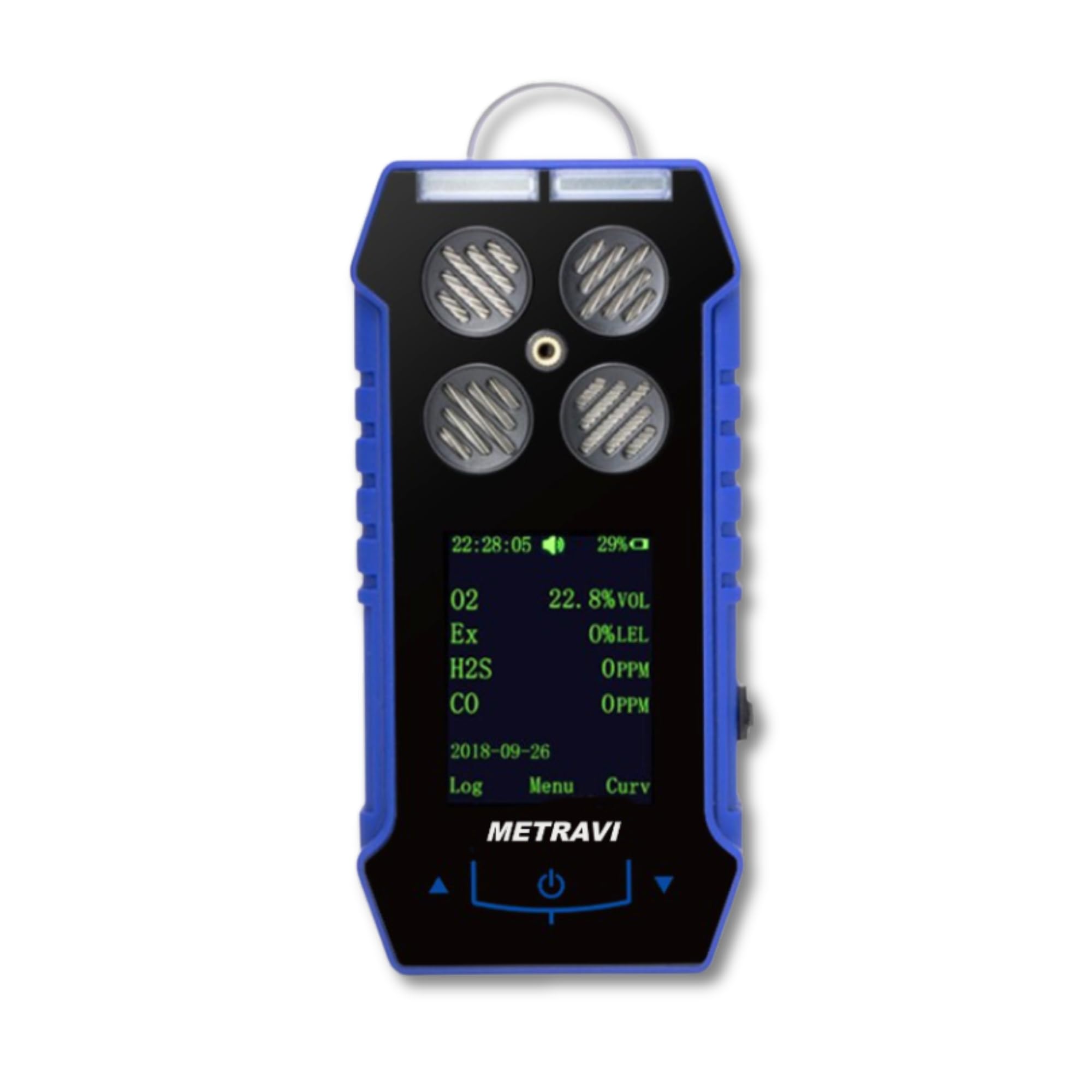 Metravi GD-09-4M-2025 Four-in-One Multi Gas Detector for O2, CO, H2S, LEL Gases, with Data Logging, Large Colour Display, Rechargeable Battery. Explosion-Proof and dust & Water Proof.-image-10