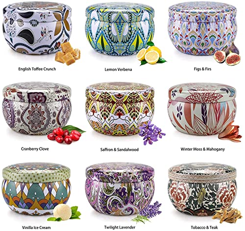 Aromatherapy Soy Wax Candle Gifts - 9 Pack Scented Candles Lasting 15-20 Hours for Women, Mum, Birthday, Anniversary, Mother's Day - Image 4