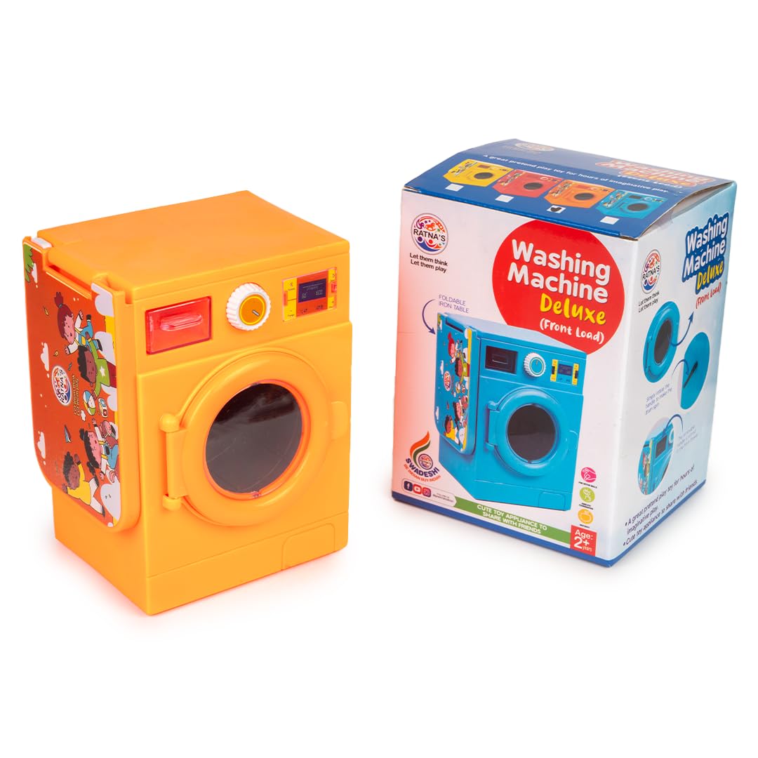 Buy Ratna's Washing Machine Deluxe Orange Color with Front Load