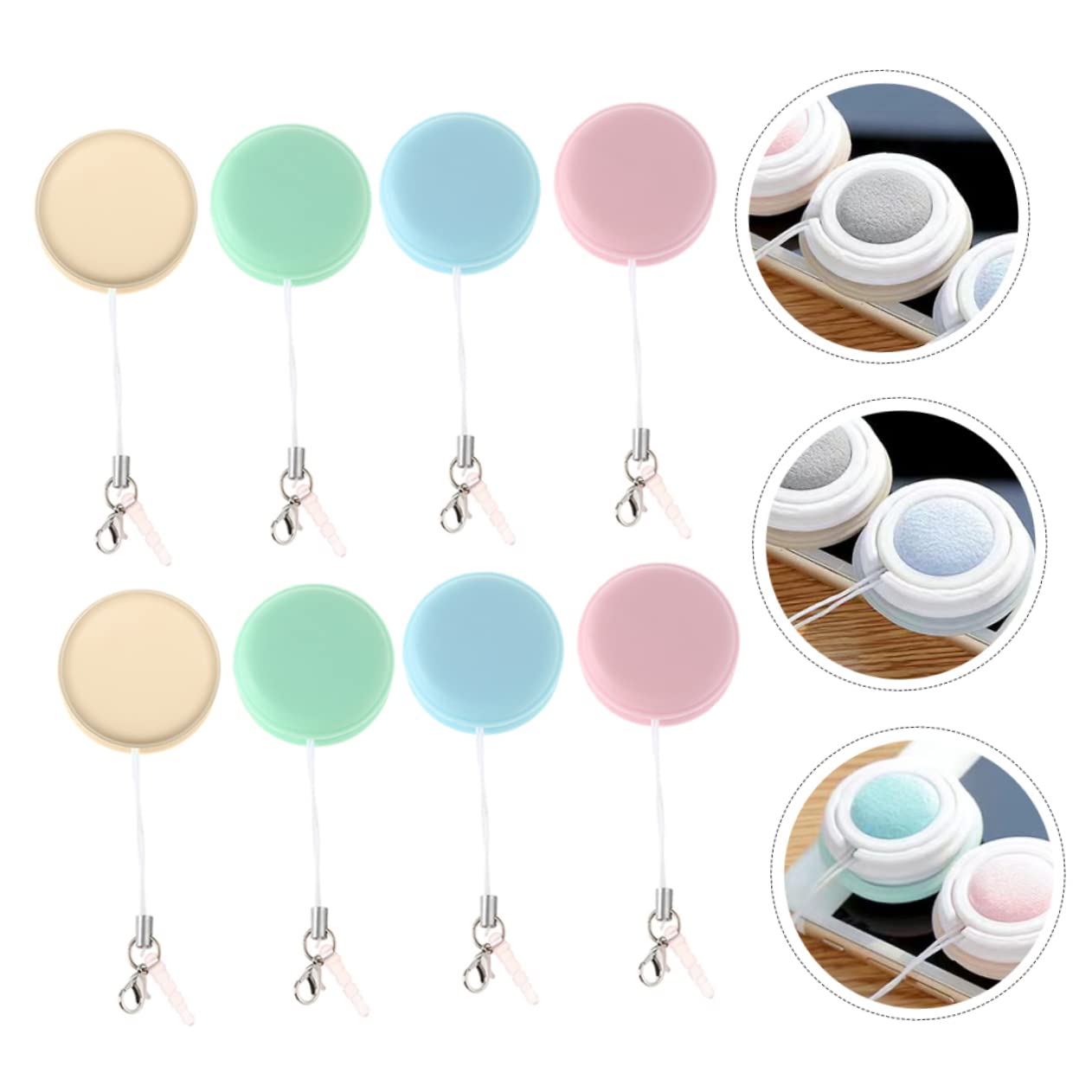NUOBESTY 20pezzi Pulitori Per Schermi e Salviette Per Occhiali Smartphone e Tablet Colore Casuale