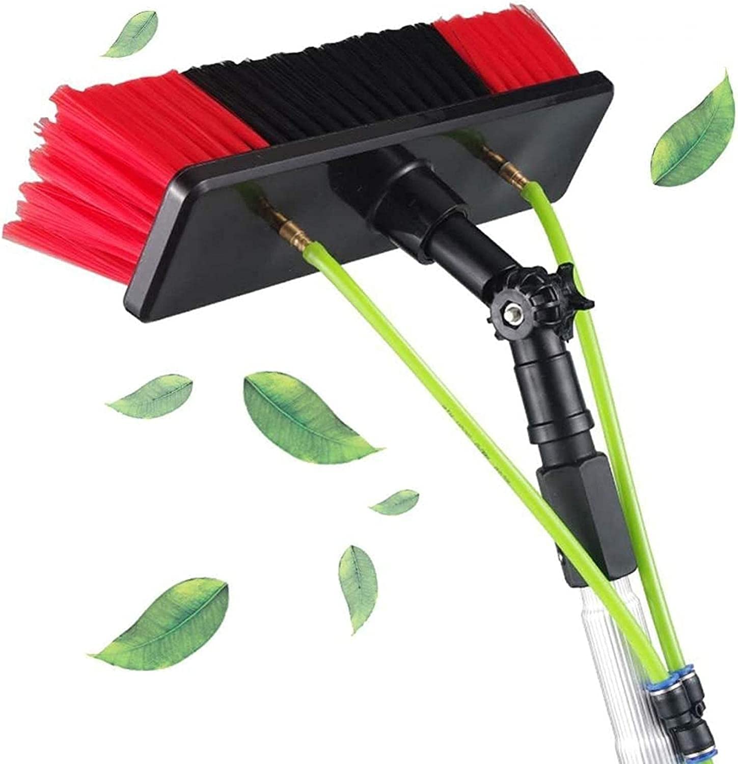 Kit di pali alimentati da 3,5 m per pulizia di finestre, pulizia pannelli solari e lavaggio fotovoltaico, set completo con asta di prolunga e spazzola per la pulizia