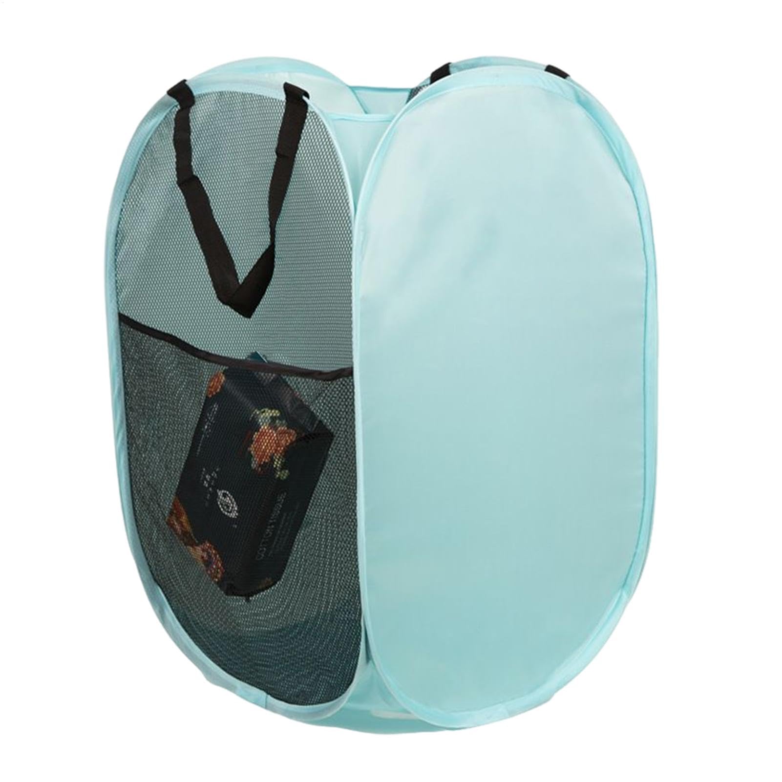 Panier à linge en maille aéré et léger avec poignées intégrées