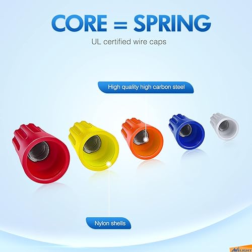 Miniatura 38 de Nilight Kit surtido de terminales aislados con grifo T y cable sin soldadura de empalme rápido, 100 unidades 22-18 18-14 12-10 AWG T Tap 100