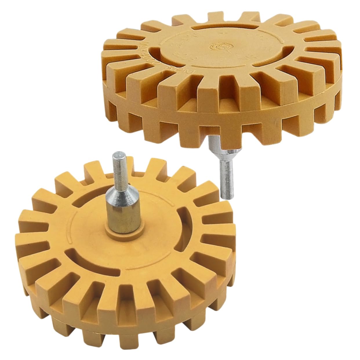 TOPBATHY 4 Set Rimuovere La Ruota Di Gomma Automobile Remover Di Decalcomanie Ruota Per La Rimozione Delle Decalcomanie Dispositivo Di Rimozione Del Nastro Gomma Da Cancellare 2 Pezzi*4