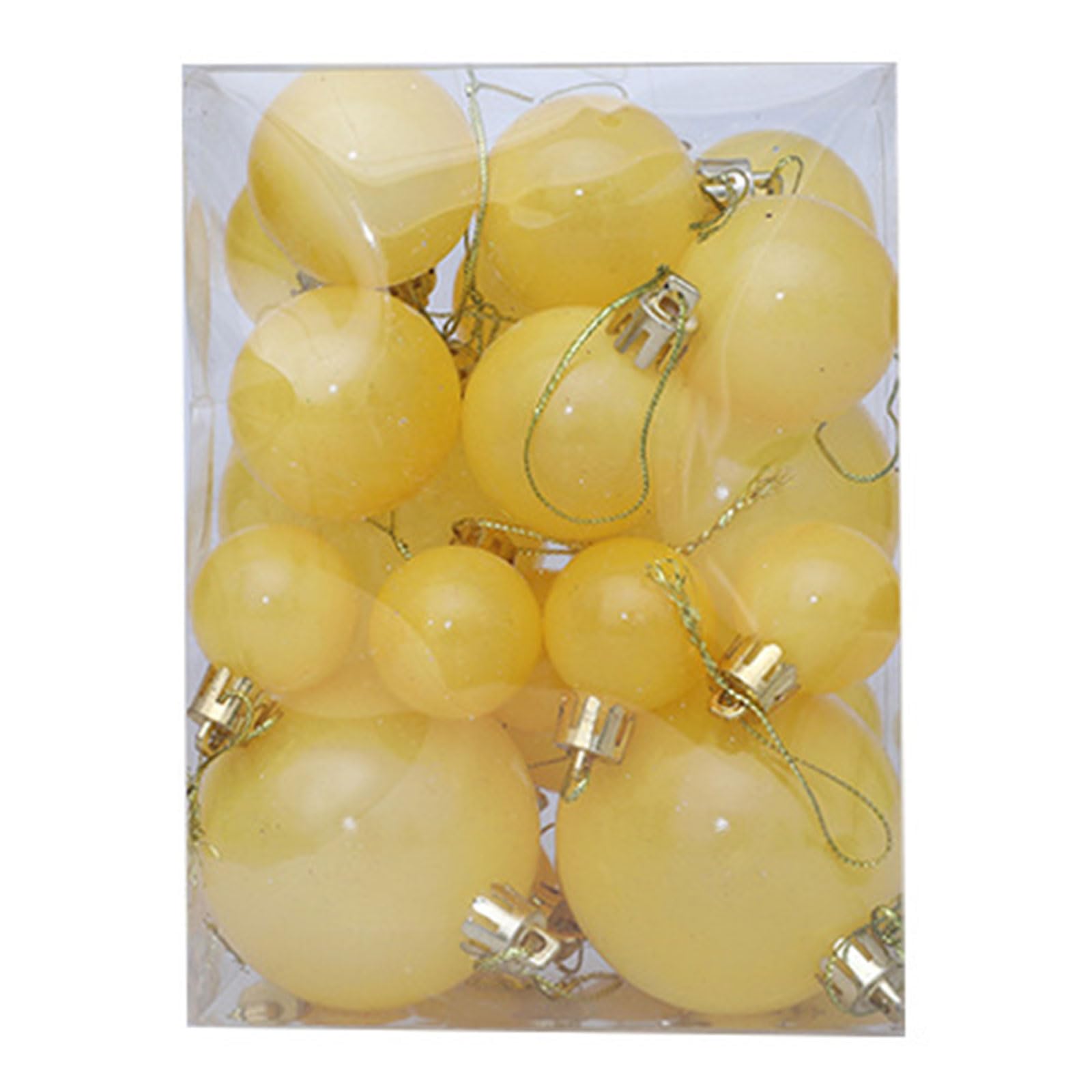 Oxxggkao 24Pcs Macaron Colored Christmas Ball Ornament Shatterproof Christmas Baubles for Tree Mantels Holiday Decoration Easy Suspend Ornamentation