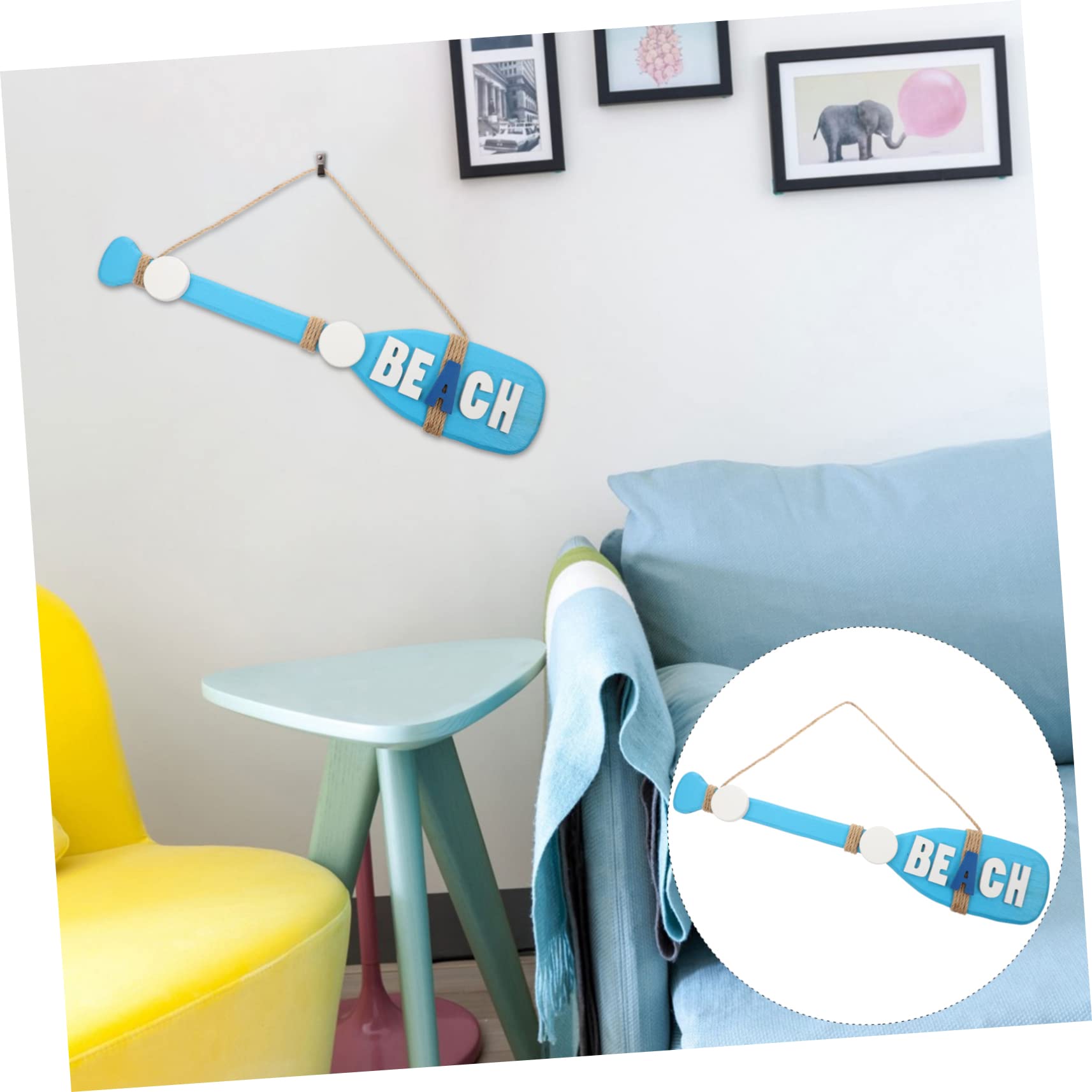 Alipis 3 Piezas Gancho De Perchero De Pared Para Ropa Ganchos De Pared De Gancho De Pared Decorativo Colgante De De Playa Decoración De Mesa Náutico Madera De Pino Blue