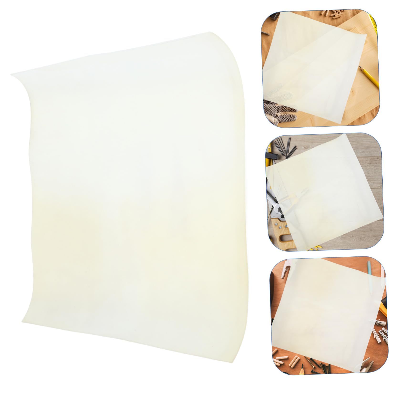 Zerodeko Hitzebeständige Silikonplatte für Selbstgemacht und Dichtungen Beige Robust Schockabsorbierend Zuverlässige Abdichtung für Mechanische Geräte