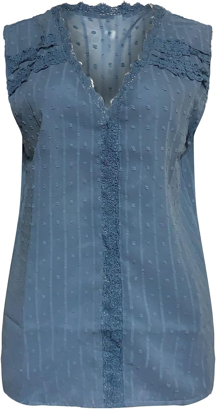 Womens Summer Tops Women Casual Sleeveless Flared Sleeves V-Neck Solid Loose T-Shirt Blouse Tops Juniors Girls : Clothing, Shoes & Jewelry