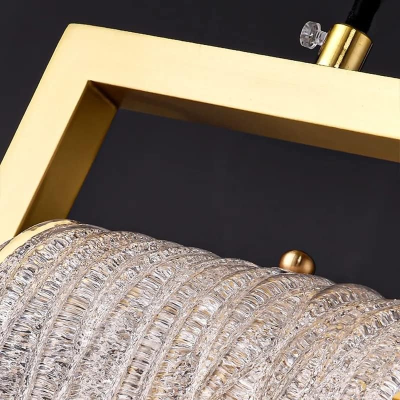 Lustre moderne cascade en verre pour salon et chambre chic