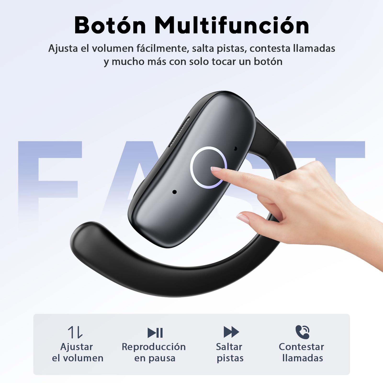 Tisco Auriculares Bluetooth Inalámbricos In-Ear, 36H Hi-Fi Estéreo, 4 Micrófonos ENC, Pantalla LED, USB-C, IPX7 Impermeables, Compatibles con Android/iOS, para Deporte/Gimnasio/Videollamadas