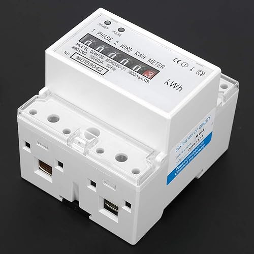 Miniatura 6 de Medidor eléctrico, 4P monofásico de consumo de energía eléctrica con riel DIN LED, medidor de energía DDM75S 10 40A