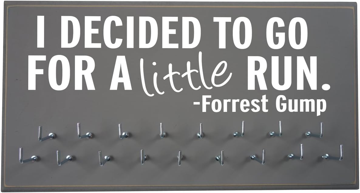 割引発見 ランナーへのギフトに最適 マラソンメダルディスプレイ メダルラック ランニング アワードハンガー 壁掛けホルダー I Decided To Go For A Little Run 最良のガイド Www Arrisalah Net