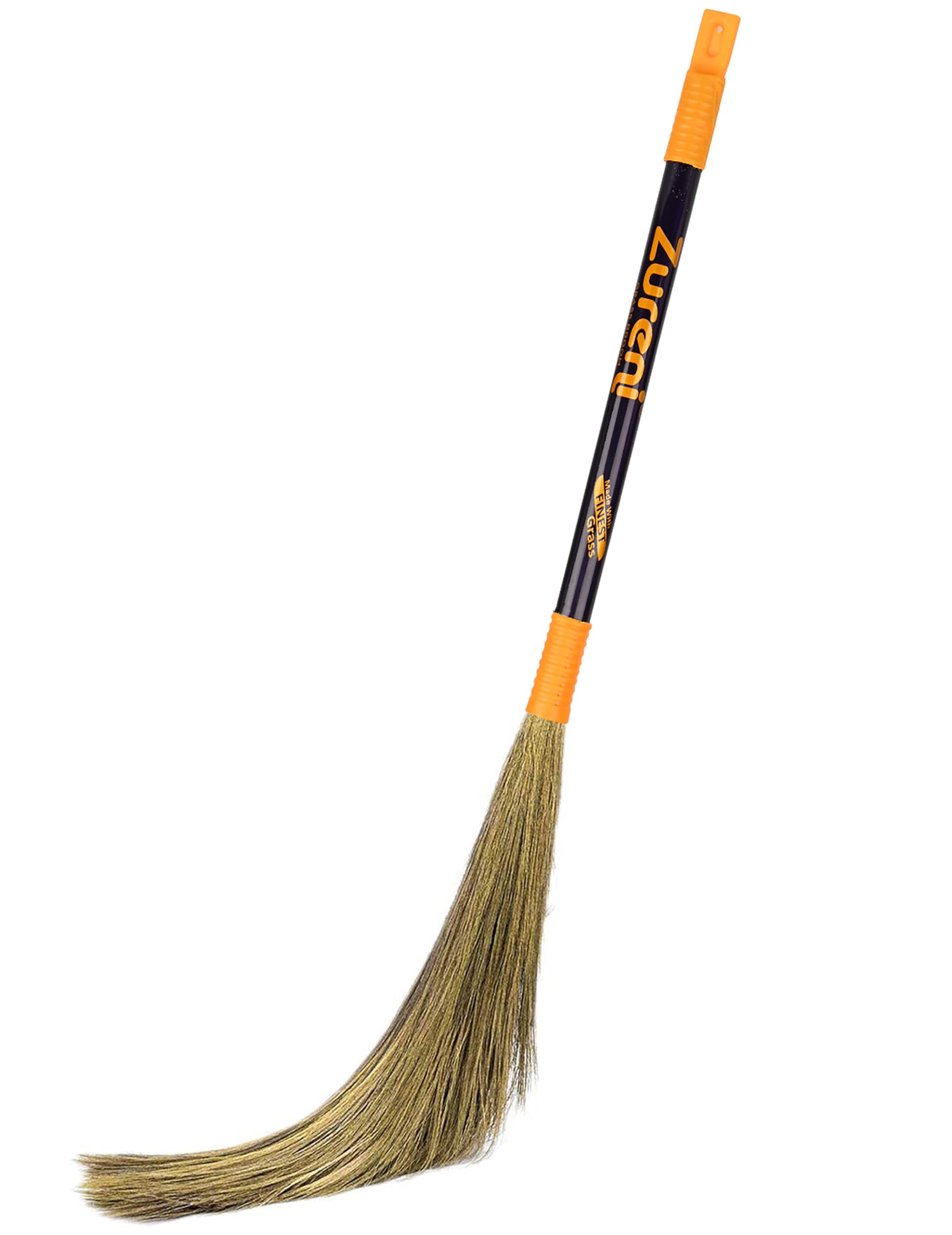 Zureni BR-03 Garnate Broom Phool Jhadu with Natural Mizoram Long Grass 21 inch Metal Handle Stick for Easy Dust Removal, Strain Reduction & Floor Cleaning (1Pc, Random Color) (B08YR2WPVG) Amazon Price History, Amazon Price Tracker