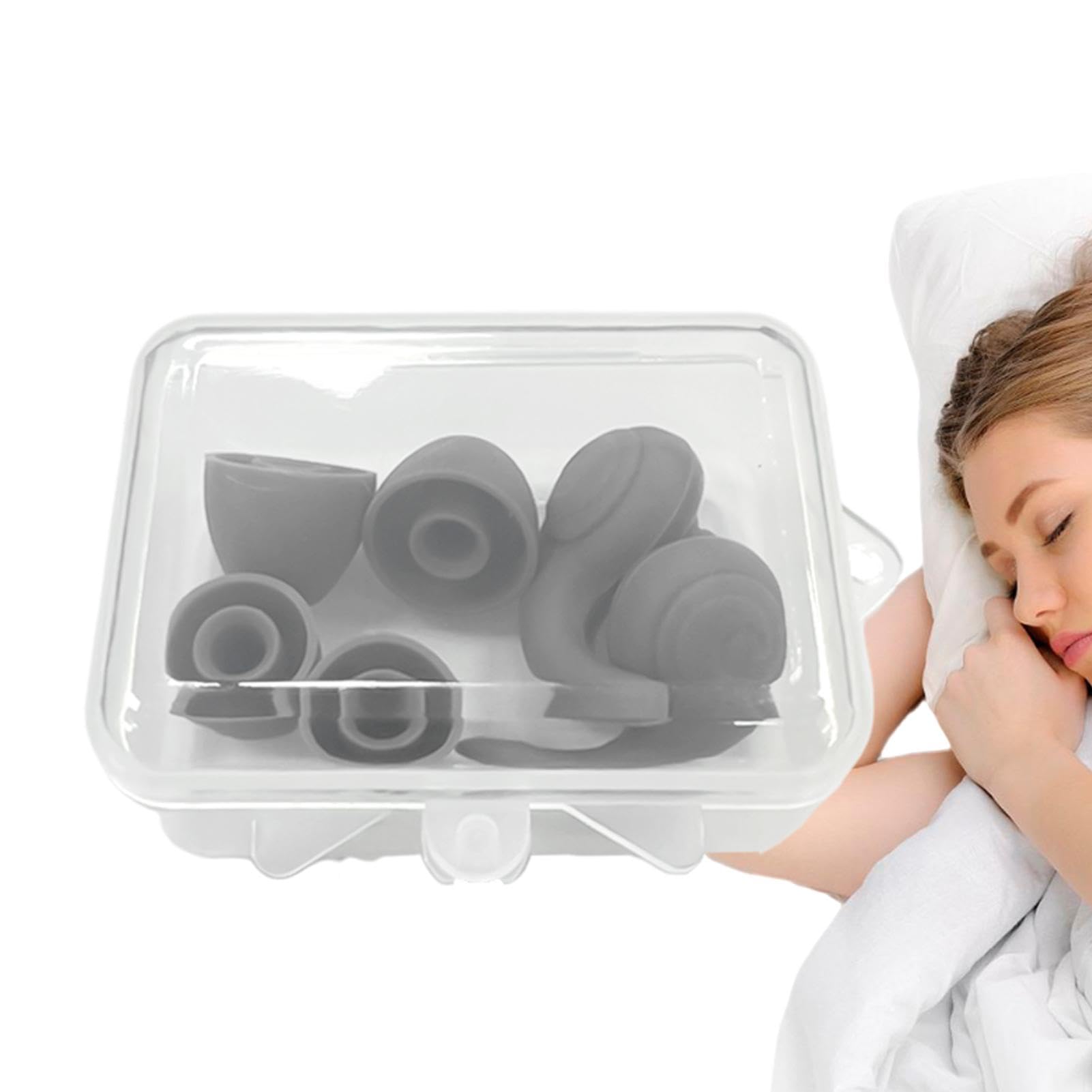 Quiet earplugs, quiet ear plugs for sleep, 33db reusable hearing protector, soft and reusable sleep aid for noise sensitive people, silicone noise reduction hearing protection, comfortable silicone